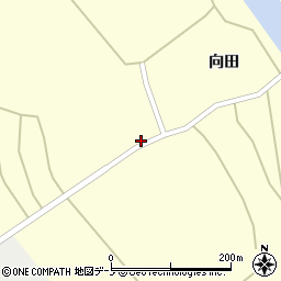 秋田県大館市比内町独鈷向田3周辺の地図