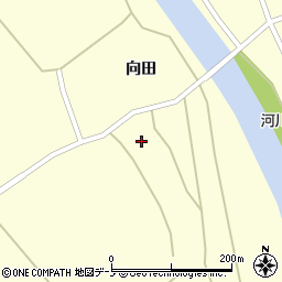秋田県大館市比内町独鈷橋場周辺の地図