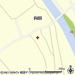 秋田県大館市比内町独鈷（橋場）周辺の地図