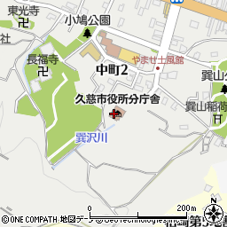 久慈薬剤師会会営備蓄センター周辺の地図