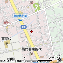 秋田県能代市一本木25周辺の地図