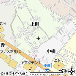 秋田県能代市上柳5-23周辺の地図
