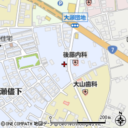 佐野薬局大瀬店周辺の地図