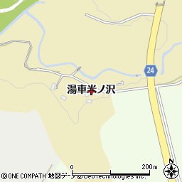 秋田県北秋田市脇神（湯車米ノ沢）周辺の地図