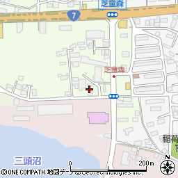 秋田県能代市昇平岱29-22周辺の地図