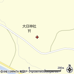 秋田県大館市比内町独鈷大日堂前周辺の地図