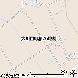 岩手県久慈市大川目町第２６地割周辺の地図
