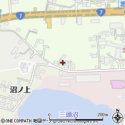 秋田県能代市昇平岱38周辺の地図