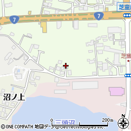 秋田県能代市昇平岱37周辺の地図