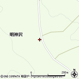 岩手県二戸市浄法寺町明神沢48周辺の地図