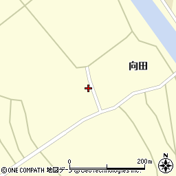 秋田県大館市比内町独鈷向田14周辺の地図