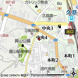 チャレンジドセンター　久慈周辺の地図