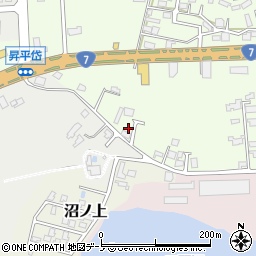 秋田県能代市昇平岱22-71周辺の地図