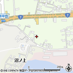 秋田県能代市昇平岱22-75周辺の地図