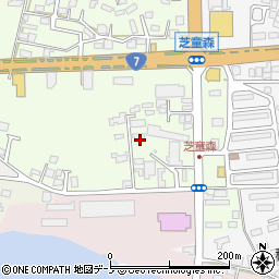 秋田県能代市昇平岱29-15周辺の地図