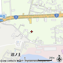 秋田県能代市昇平岱22-1周辺の地図