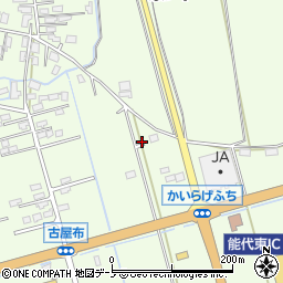 秋田県能代市鰄渕古屋布周辺の地図