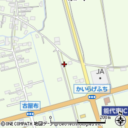 秋田県能代市鰄渕（古屋布）周辺の地図
