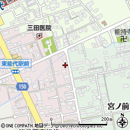 秋田県能代市一本木75周辺の地図