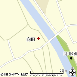 秋田県大館市比内町独鈷向田34-1周辺の地図
