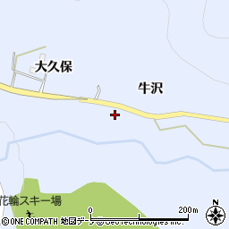 秋田県鹿角市花輪大久保3周辺の地図