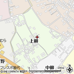 秋田県能代市上柳27-15周辺の地図