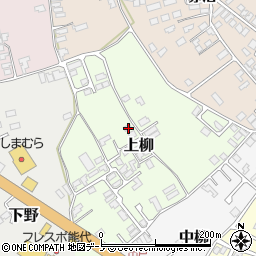 秋田県能代市上柳20-4周辺の地図
