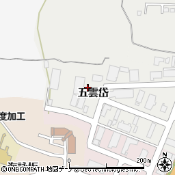 秋田県能代市五雲岱周辺の地図