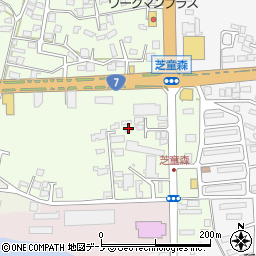 秋田県能代市昇平岱27周辺の地図