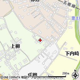 秋田県能代市上柳1周辺の地図