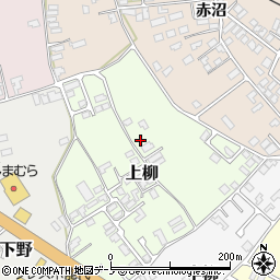 秋田県能代市上柳27-13周辺の地図