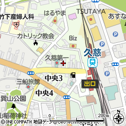 比内地鶏料理専門店 秋田比内や 久慈店周辺の地図