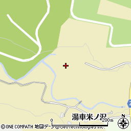 秋田県北秋田市脇神（湯車大沢境）周辺の地図