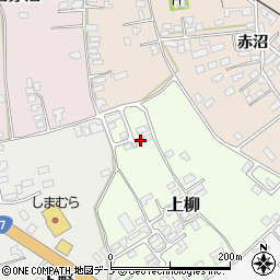 秋田県能代市上柳30-16周辺の地図
