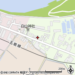 秋田県能代市仁井田白山74-24周辺の地図