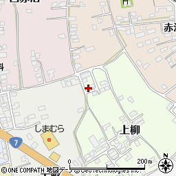 秋田県能代市上柳30-14周辺の地図
