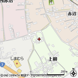 秋田県能代市上柳30-17周辺の地図