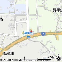 秋田スバル自動車能代店周辺の地図