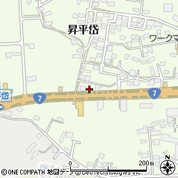 秋田県能代市昇平岱22-32周辺の地図