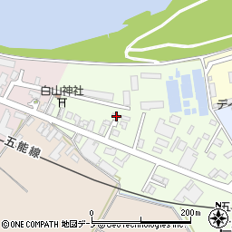 秋田県能代市仁井田白山74-31周辺の地図