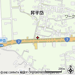 秋田県能代市昇平岱22-35周辺の地図