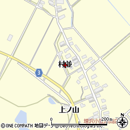秋田県北秋田市増沢（村並）周辺の地図