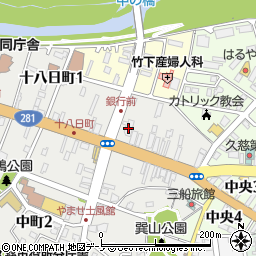 北日本銀行久慈支店 ＡＴＭ周辺の地図