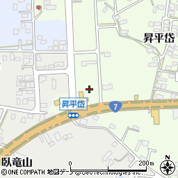 秋田県能代市昇平岱42周辺の地図