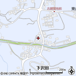 秋田県鹿角市花輪（福士川）周辺の地図