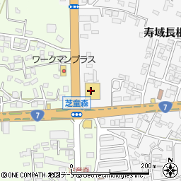メガ能代中央店周辺の地図