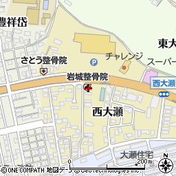 秋田県能代市西大瀬16-2周辺の地図