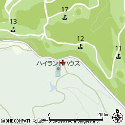 秋田県北秋田市木戸石深沢周辺の地図