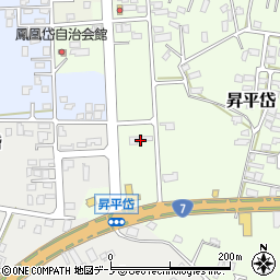 秋田県能代市昇平岱43-1周辺の地図