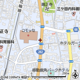 秋田県鹿角市花輪八正寺14周辺の地図